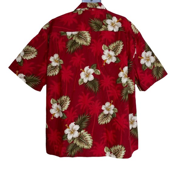 NWT Pacific Legend Aloha Tropical Island Red Floral Beach Vacation Shirt 3XL Big - Picture 6 of 10